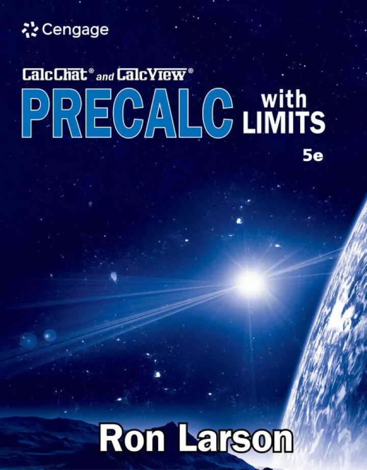 Precalculus with Limits (5th Edition) – PDF