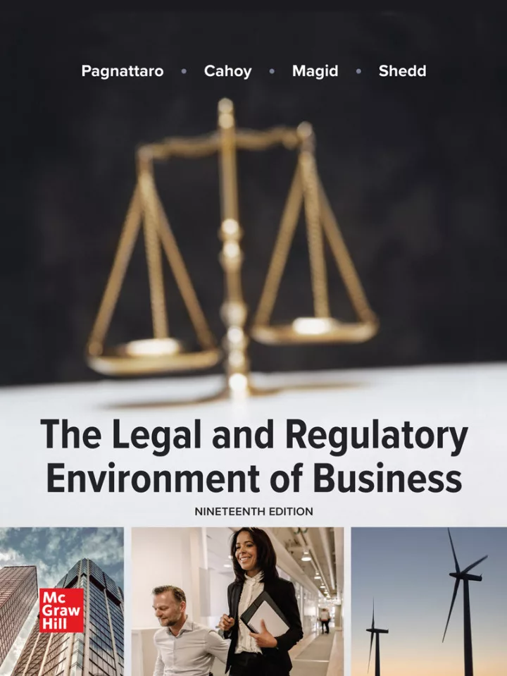 The Legal and Regulatory Environment of Business (19th Edition) – PDF