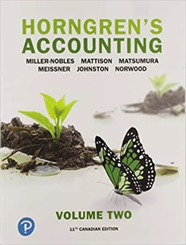 Horngren’s Accounting, Volume 2 (11th Canadian Edition) – PDF